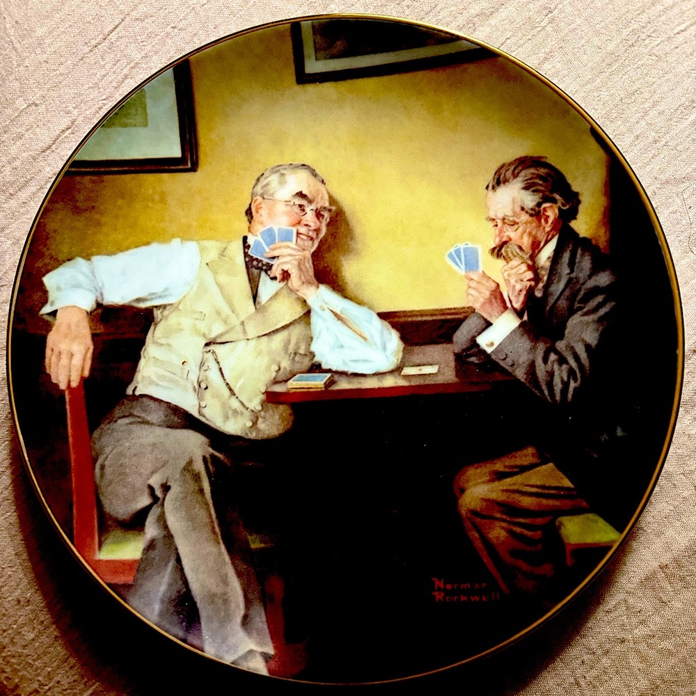 NORMAN ROCKWELL ‘BEST FRIENDS’ VINTAGE Collector’s plate- Original Box NO FLAWS